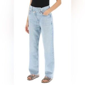 AGOLDE Criss Cross Light Wash Jeans MSRP$428